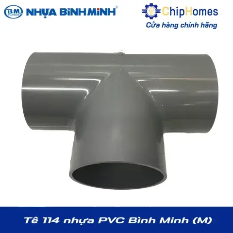 Tê 114 nhựa PVC Bình Minh - Loại Mỏng