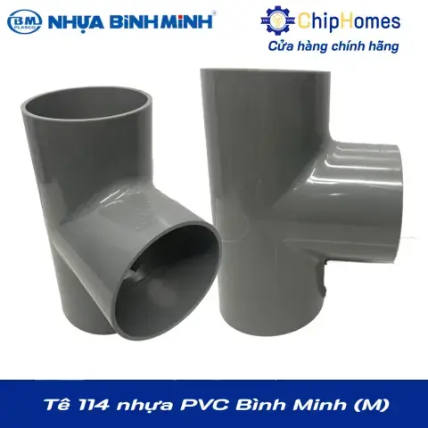 Tê 114 nhựa PVC Bình Minh - Loại Mỏng