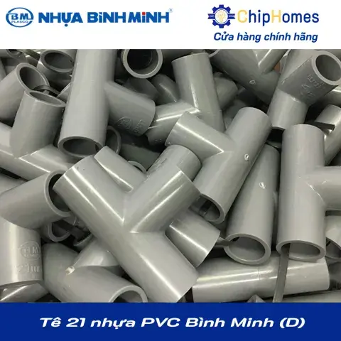 Tê 21 nhựa PVC Bình Minh - Loại Dày