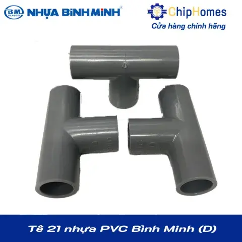 Tê 21 nhựa PVC Bình Minh - Loại Dày