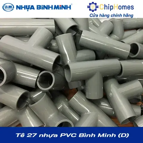 Tê 27 nhựa PVC Bình Minh - Loại Dày