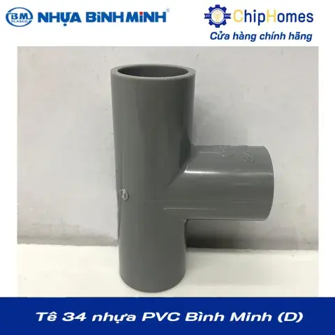 Tê 34 nhựa PVC Bình Minh - Loại Dày