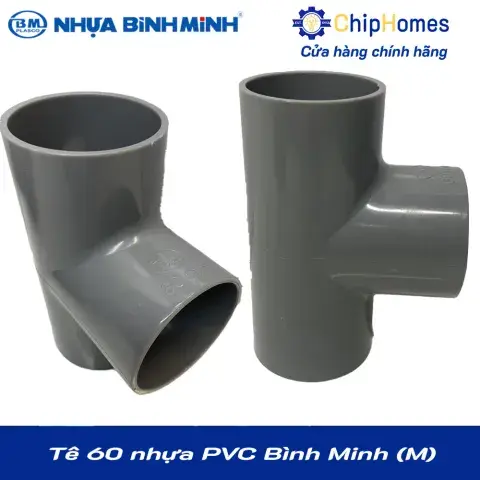Tê 60 nhựa PVC Bình Minh - Loại Mỏng
