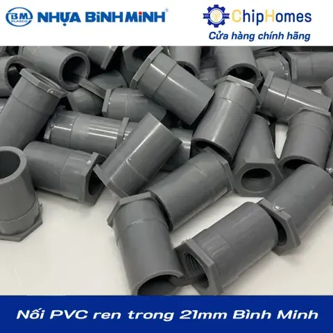 Nối PVC ren trong 21mm Bình Minh