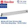 Bộ đèn LED Tuýp T8 0.6m 20W Nhôm Nhựa Rạng Đông - T8 M11-10Wx1