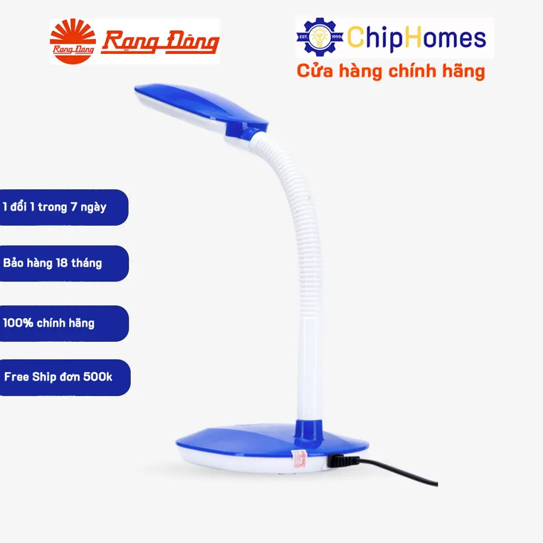 Đèn LED Bàn Học Chống Cận 5W RD-RL-19- màu xanh tím