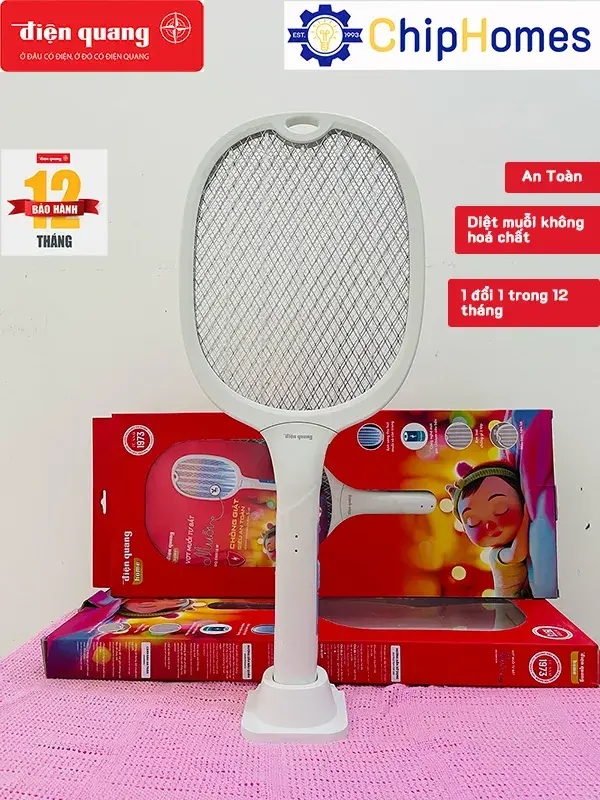 Vợt Muỗi Điện Quang thông minh Tự Bắt Muỗi 2 trong 1- EMR10W