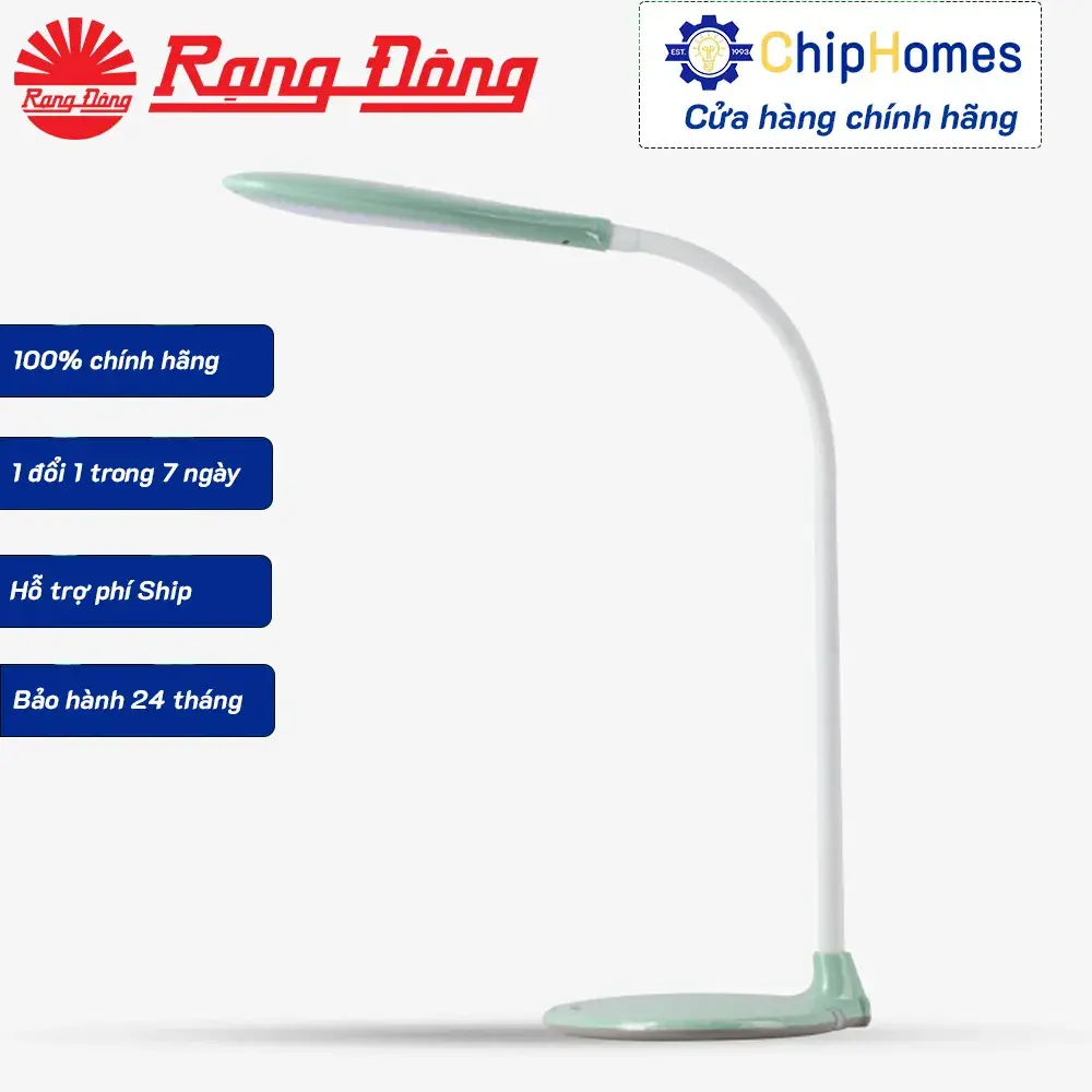 Đèn Bàn Học LED Cảm Ứng Chống Cận Rạng Đông RD-RL-21 6W - màu xanh ngọc