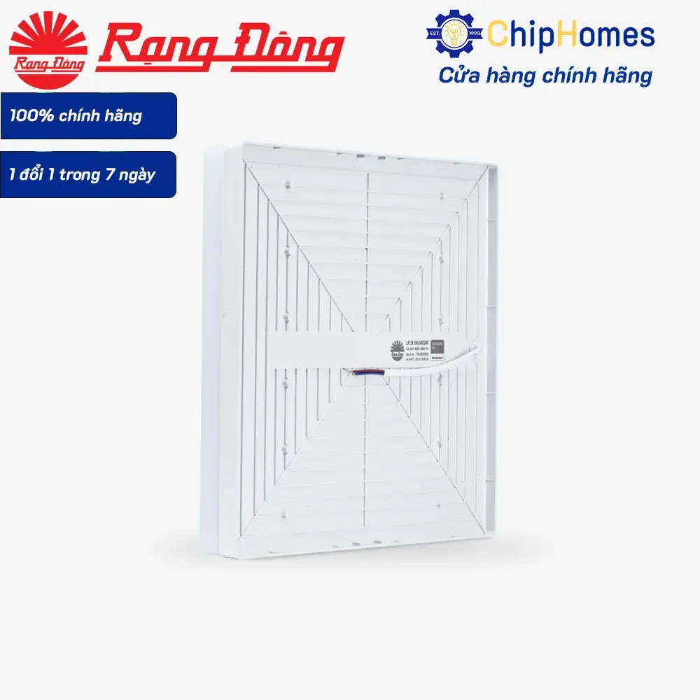 Đèn LED Ốp Trần Vuông Đế Nhựa Rạng Đông 300x300 24W LN12N