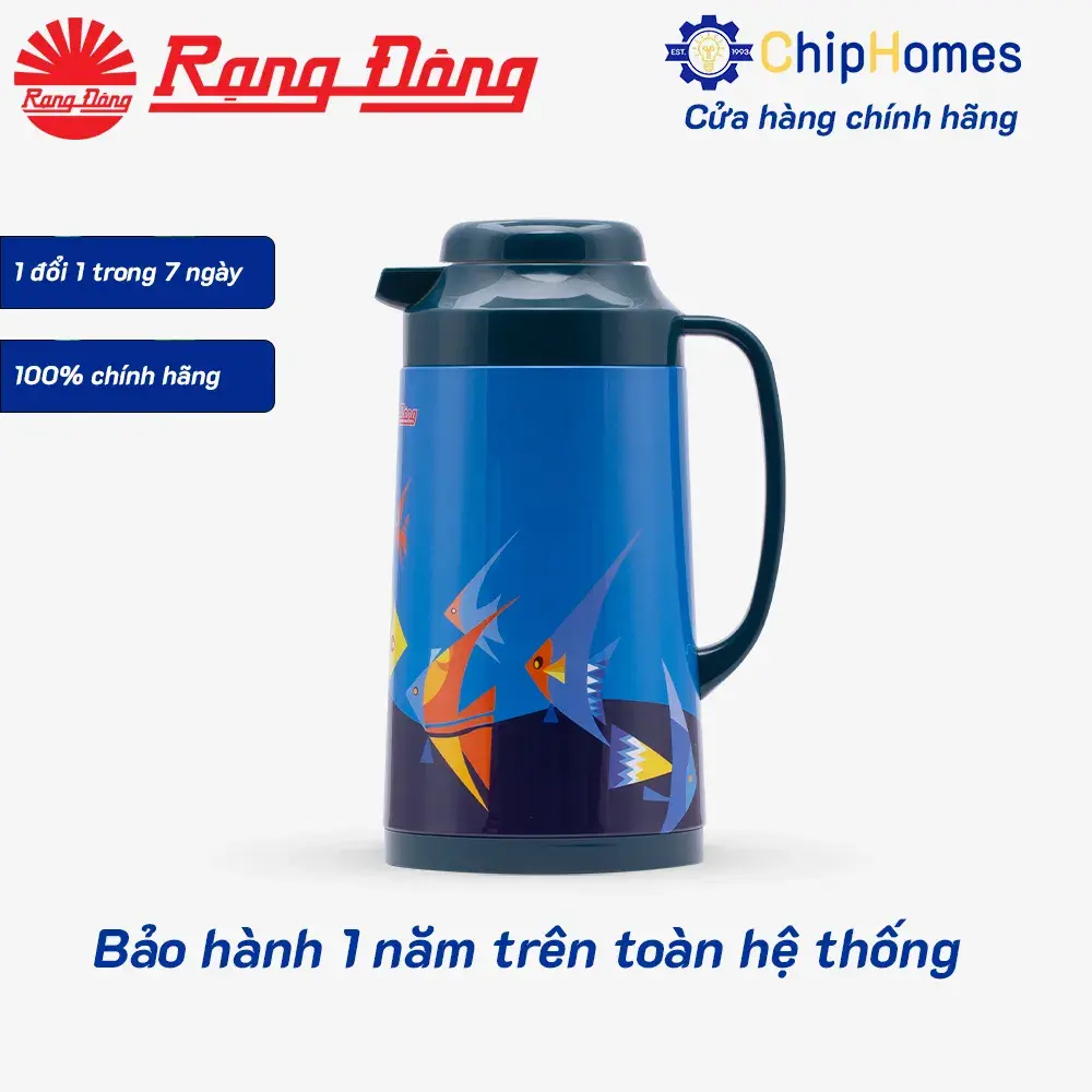 Phích Pha Trà Rạng Đông RD-1040TS 1 Lít - Giữ Nhiệt Cực Tốt, Thiết Kế Sang Trọng