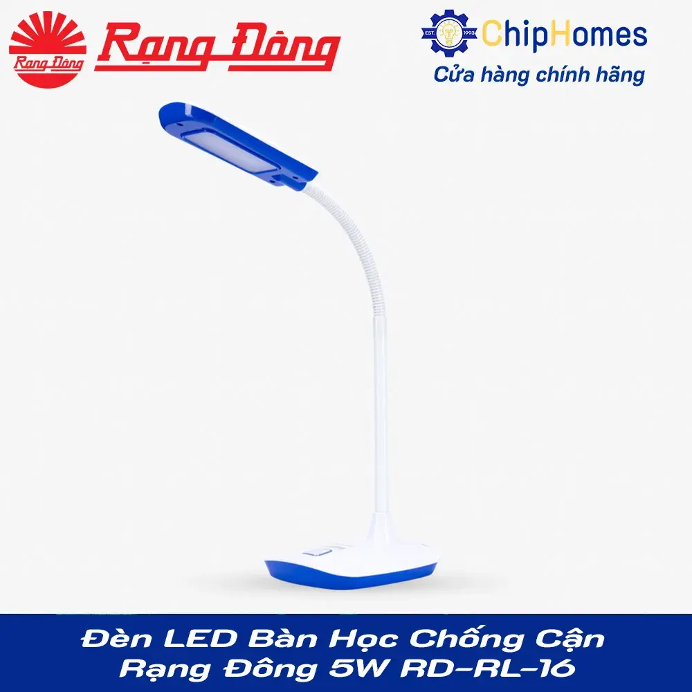 Đèn LED Bàn Học Chống Cận Rạng Đông 5W RD-RL-16 - Màu xanh dương