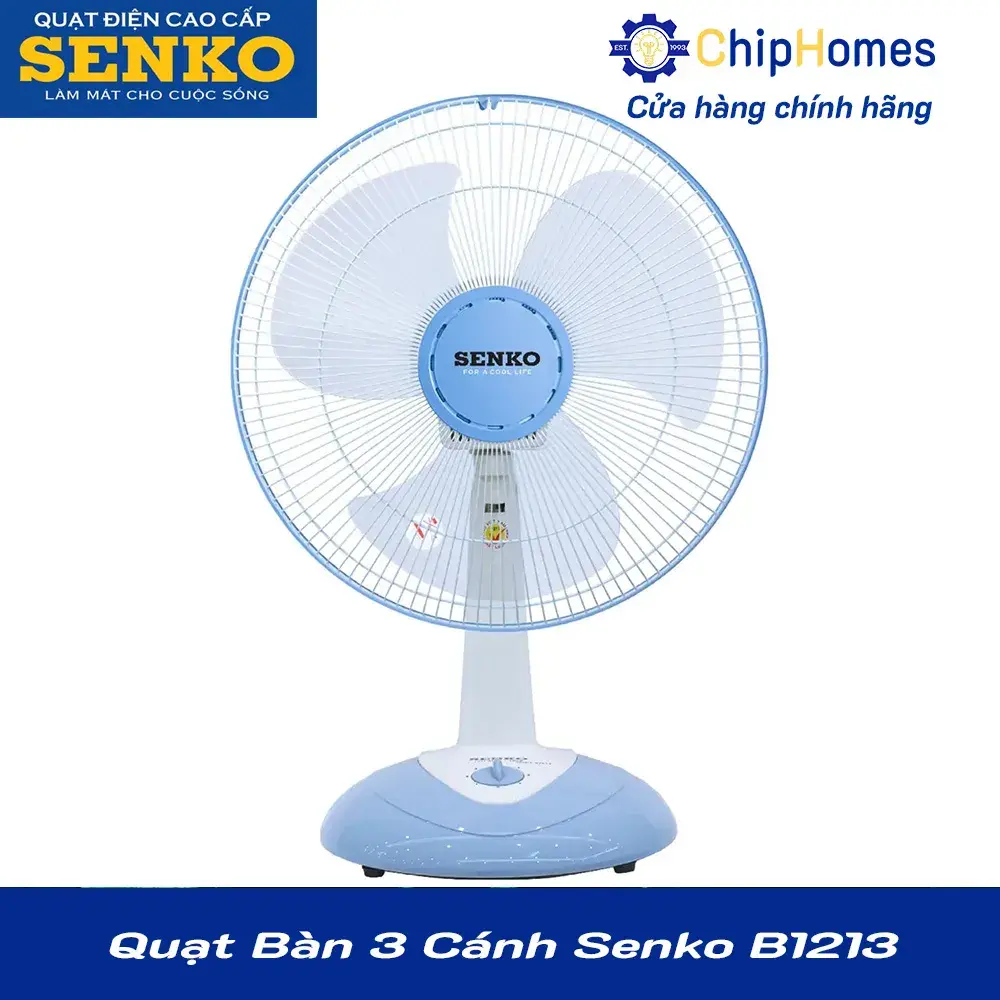 Quạt Bàn 3 Cánh Senko B1213 - Màu kem môn