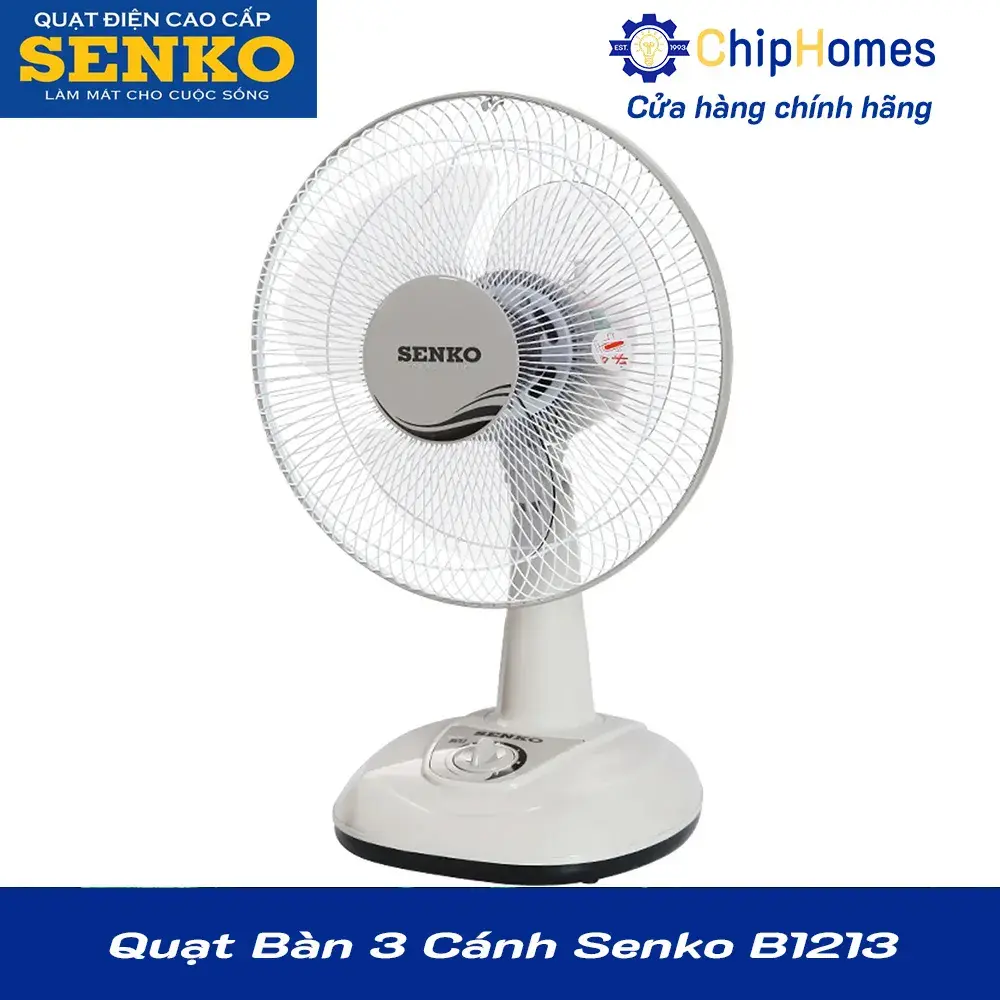 Quạt Bàn 3 Cánh Senko B1213 - Màu kem nâu