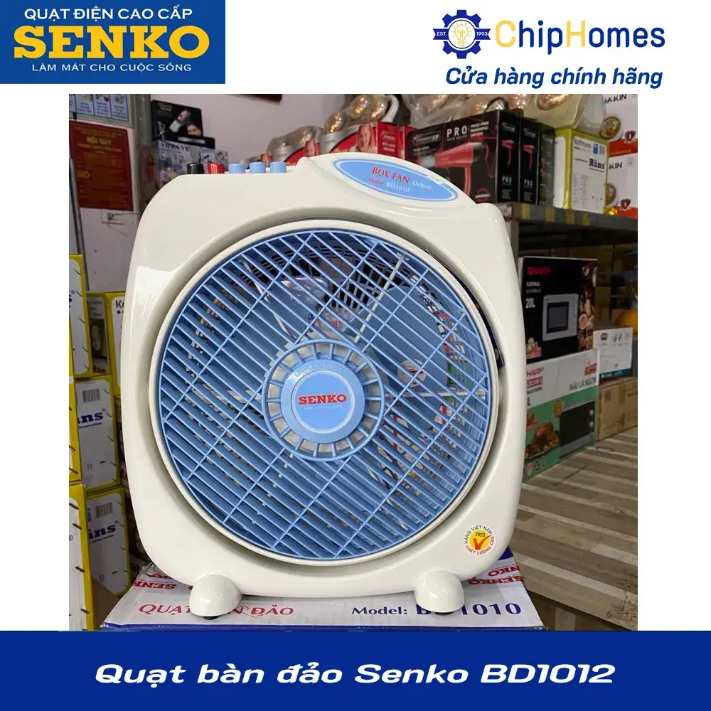 Quạt bàn đảo Senko BD1012 - ảnh thực tế