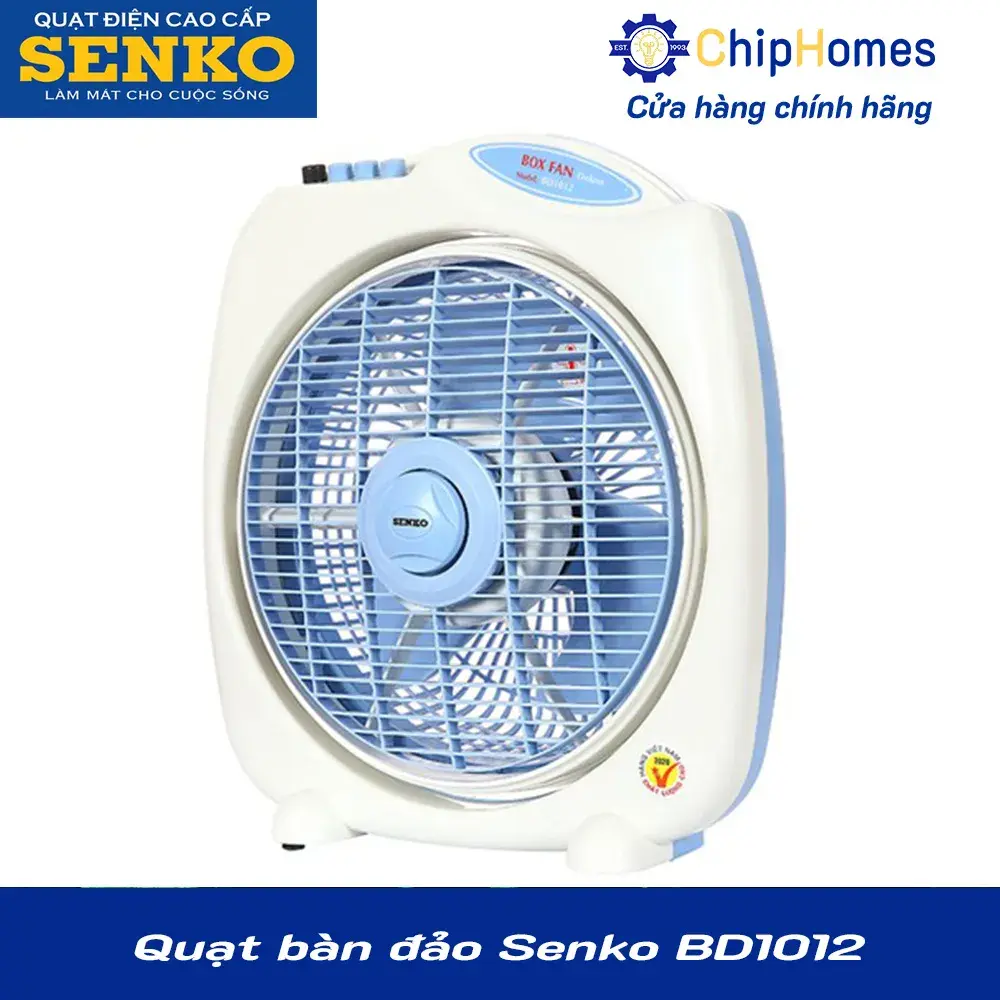 Quạt bàn đảo Senko BD1012 - mặt nghiên