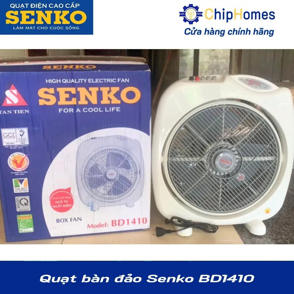 Quạt bàn đảo Senko BD1410 - ảnh thực tế