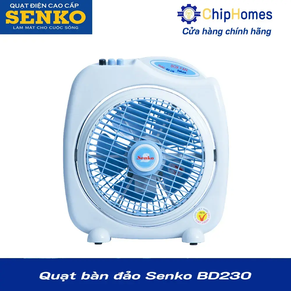 Quạt bàn đảo Senko BD230 - Màu kem môn