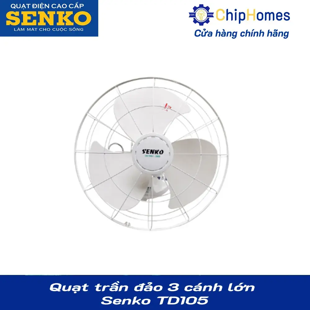 Quạt trần đảo 3 cánh lớn Senko TD105 - ảnh 2