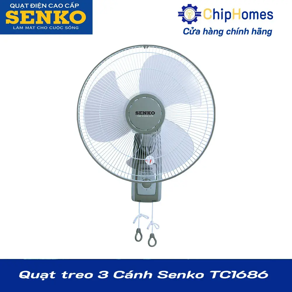 Quạt treo 3 Cánh Senko TC1686 - Màu kem nâu