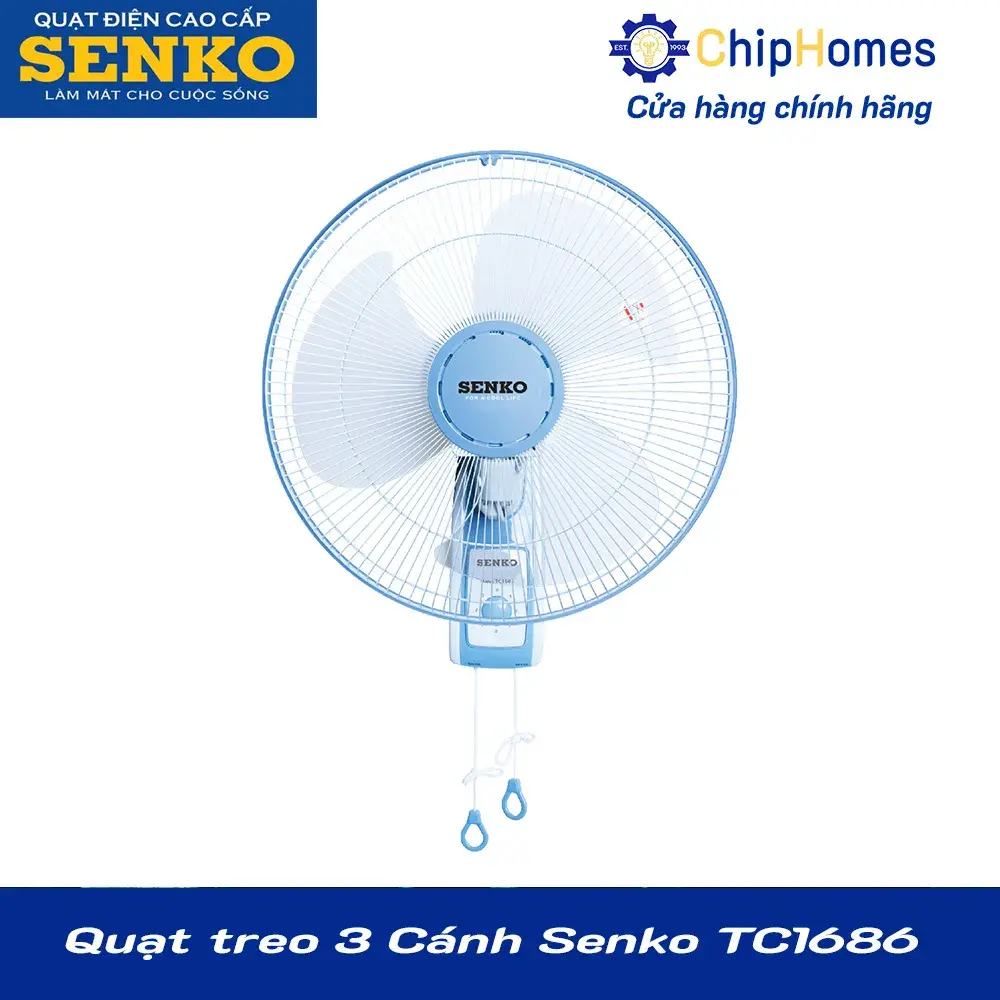 Quạt treo 3 Cánh Senko TC1686 - Màu kem trắng