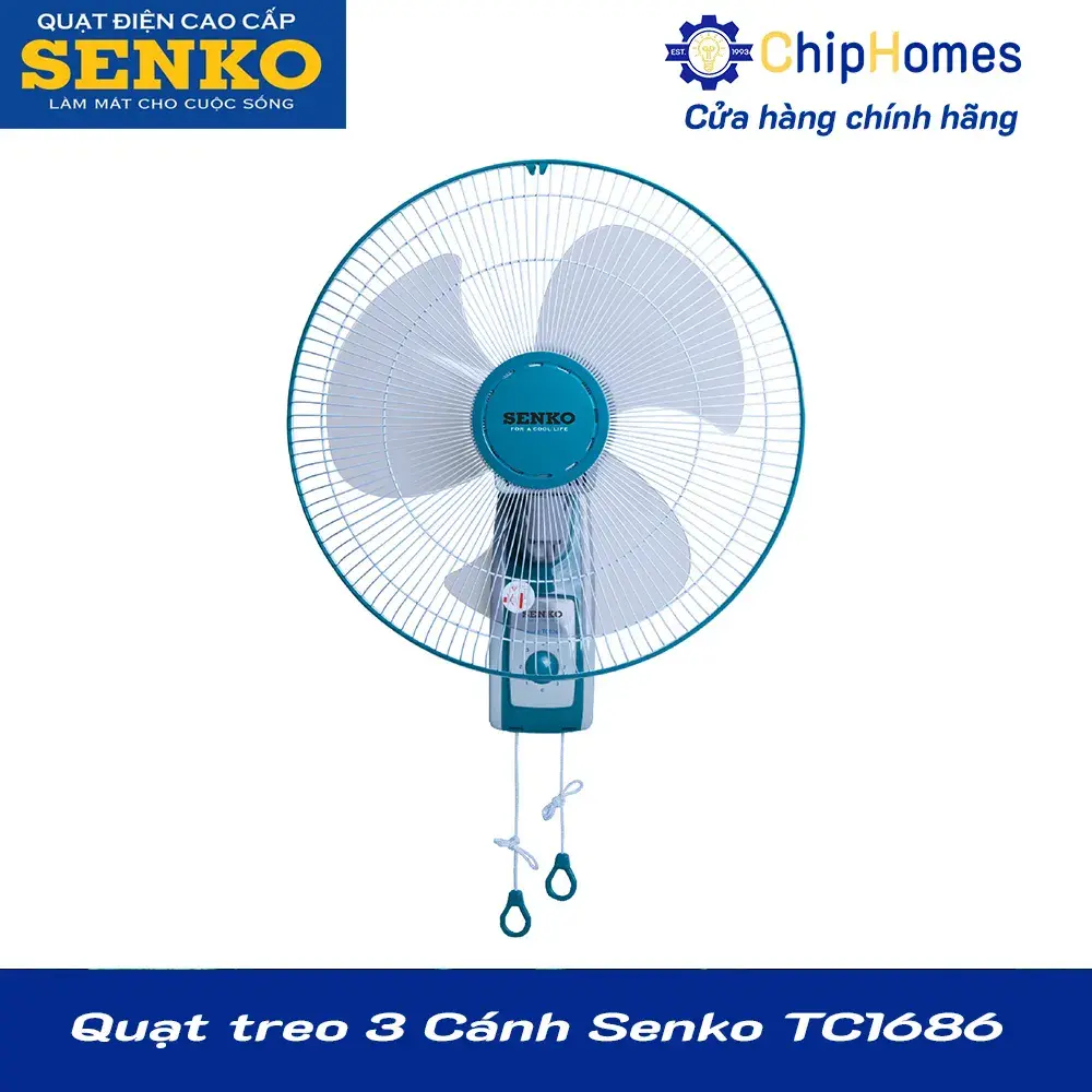 Quạt treo 3 Cánh Senko TC1686 - màu kem cốm