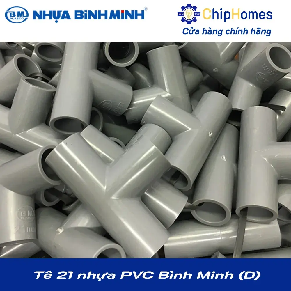 Tê 21 nhựa PVC Bình Minh - Loại Dày