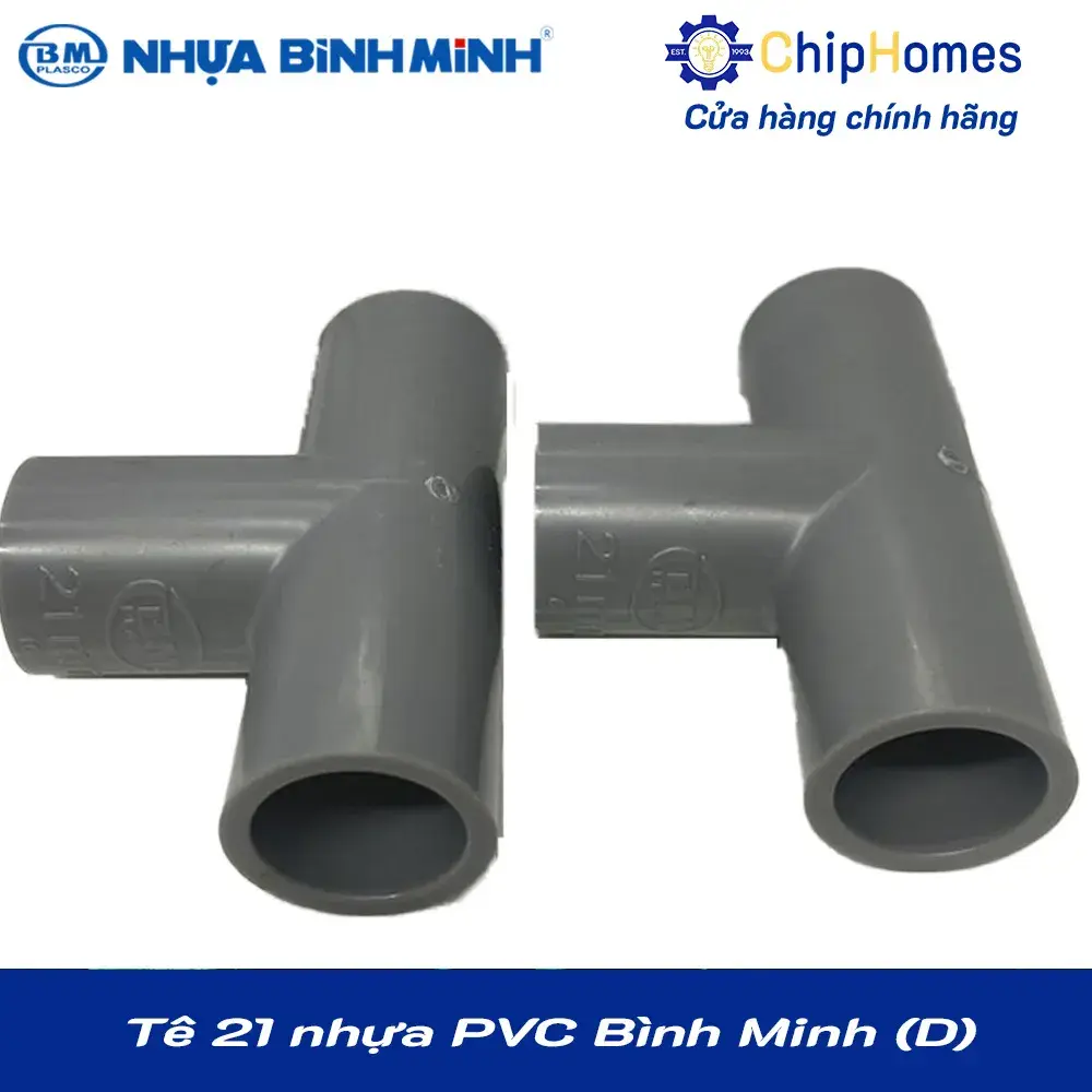 Tê 21 nhựa PVC Bình Minh - Loại Dày