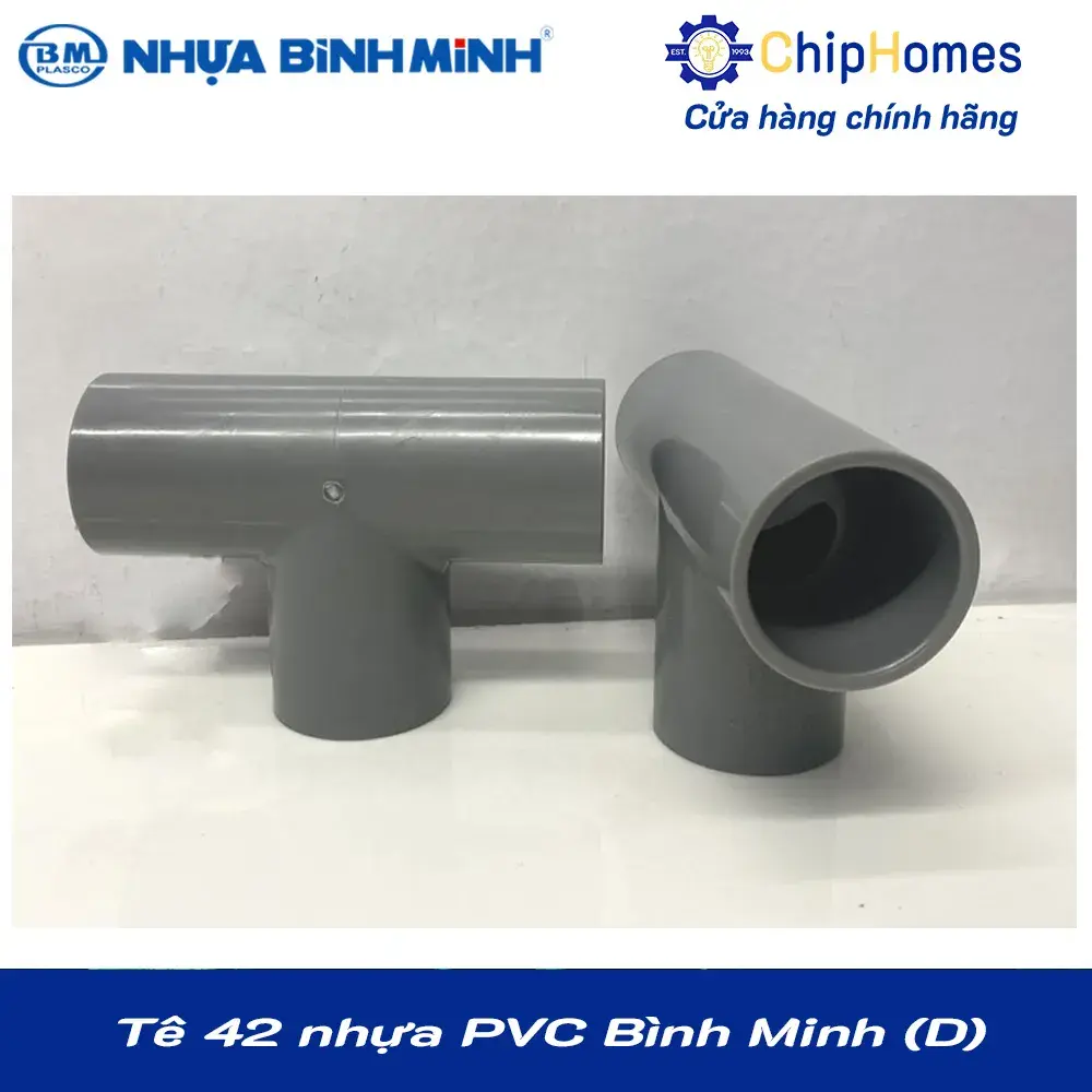 Tê 42 nhựa PVC Bình Minh - Loại Dày